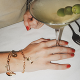 Martini Charm on charm bracelet