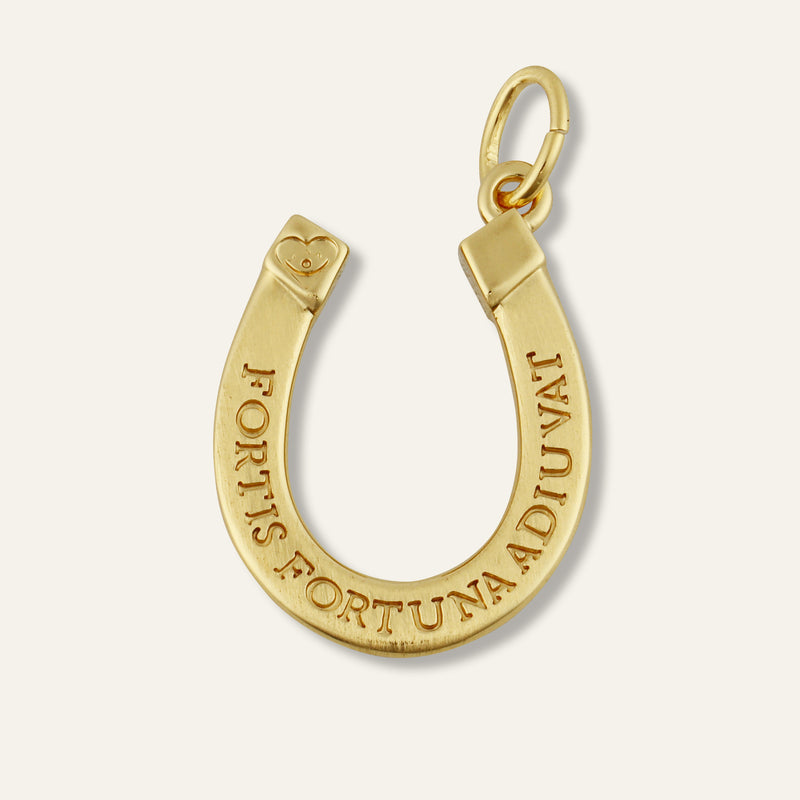 Fortuna Horseshoe Charm back