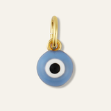 Mini Blue Enamel Evil Eye Charm