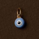 Mini Blue Enamel Evil Eye Charm