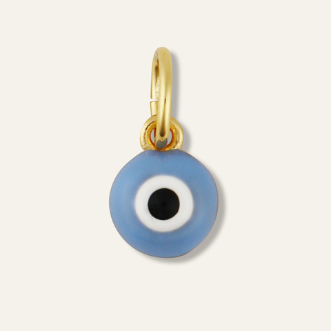 Mini Blue Enamel Evil Eye Charm