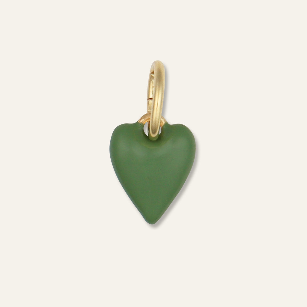 Mini Enamel Heart Charm