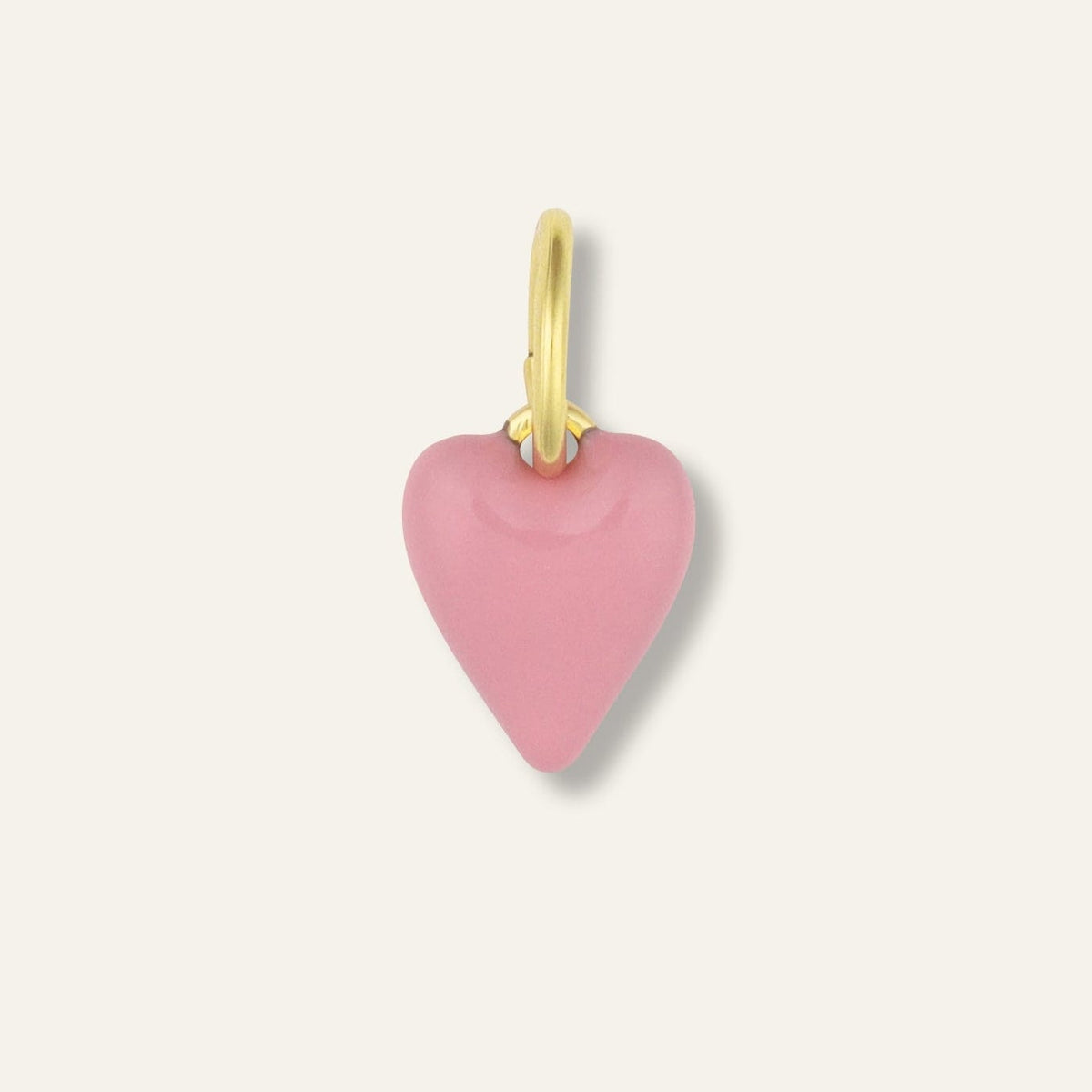 Mini Pink Enamel Heart Charm – HART
