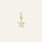 Mini White Enamel Star