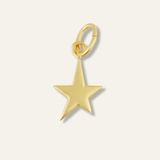 Mini White Enamel Star Charm