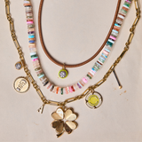 Mixed Opal Gemstone Necklace, Mixed Link Chain