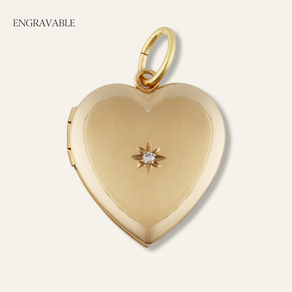 Heart Locket with Diamond