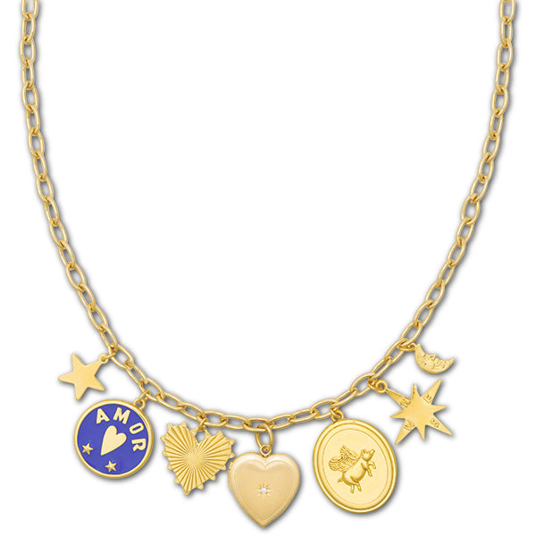 The Lovers Locket HART Charm Necklace