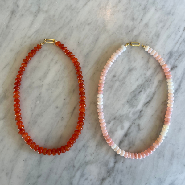 Carnelian and Shaded Pink