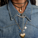 Oyster Vesta Case on Umber Brown Cord