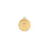 Elemental Pisces Zodiac Charm