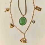 Palm Cameo Charm