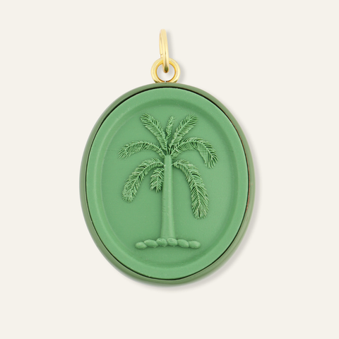 Palm Cameo Charm