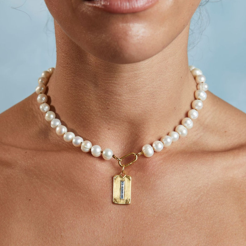 Pearl Necklace on model