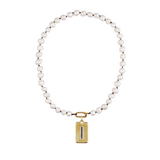 Pearl Necklace with Carpe Diem