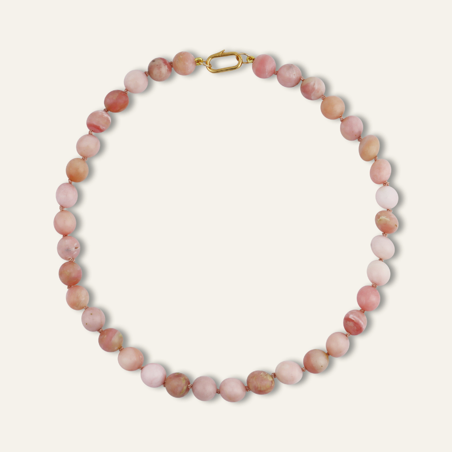 Opal Knotted Gemstone Necklace