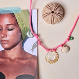 Pink Cluster Shell Necklace