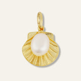 Scallop with Pearl Charm