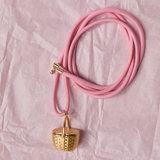 Basket Vesta Case Cord Necklace