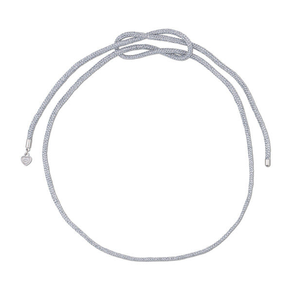 Silver Lurex Necklace Cord