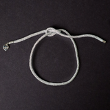 Silver Lurex Bracelet Cord