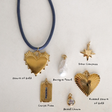 Slate Blue Necklace Cord with charm options