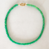 Small Chryso-Chalcedony Gemstone Necklace