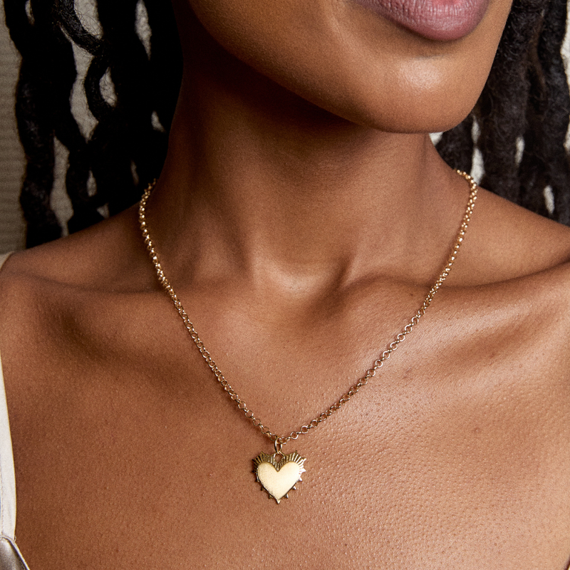 Small Heart of Gold Charm