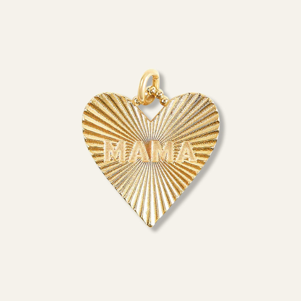 Small Heart MAMA Charm