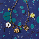 Snail Charm on custom charm necklace