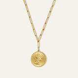 Strength Lion Coin Necklace