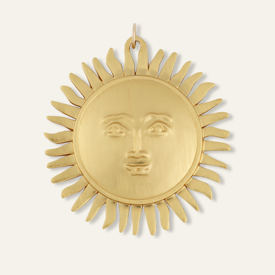 Sun Medallion Charm