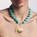 Sun Medallion Charm