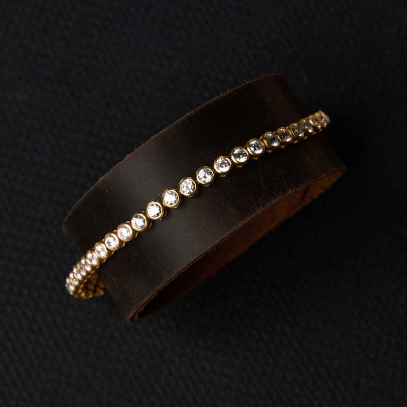 Bezel Tennis Bracelet