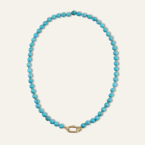 Turquoise Knotted Gemstone Strand