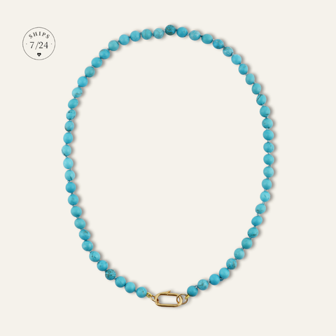 Pre-Order | Turquoise Knotted Gemstone Strand