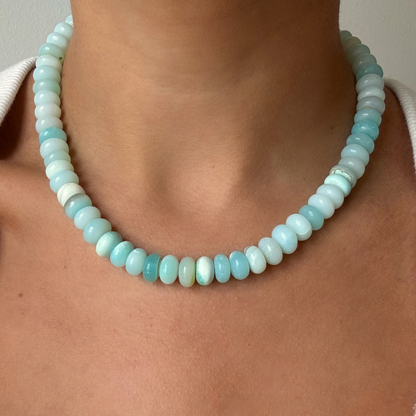 Turquoise Opal Gemstone Necklace