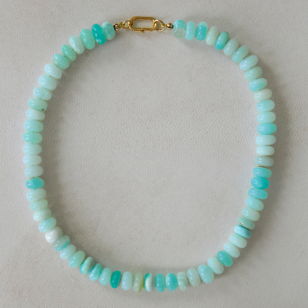 Turquoise Opal Gemstone Necklace