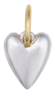 Two Toned Heart Charm