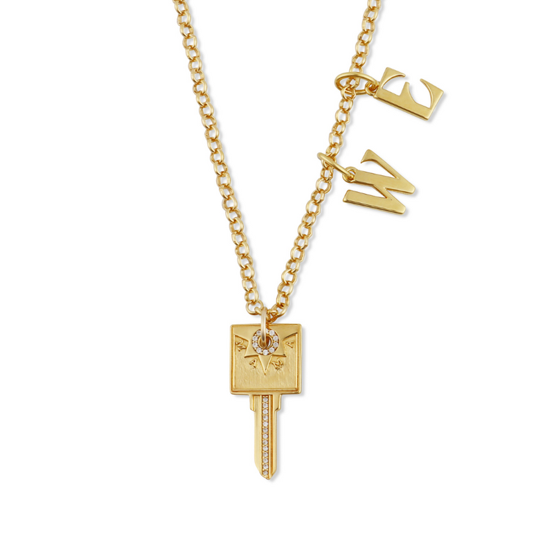 Personalized MAMA Compass Key Necklace