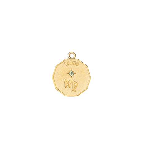 Elemental Virgo Zodiac Charm