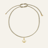 Two-Toned Anchor Cord Necklace