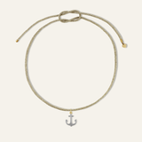Two-Toned Anchor Cord Necklace