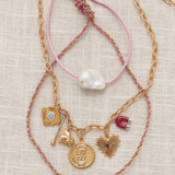ballet pink pearl cord