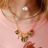 ballet pink pearl cord