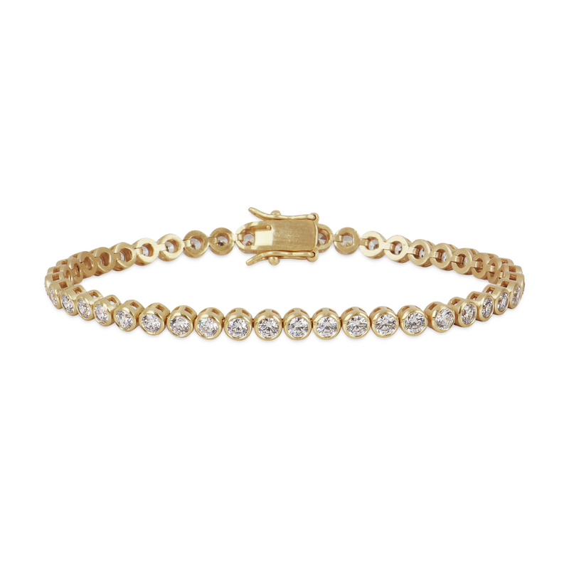 Bezel Tennis Bracelet 