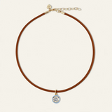 Baby Blue Enamel Bezel Charm
