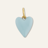 Blue Enamel Heart Charm