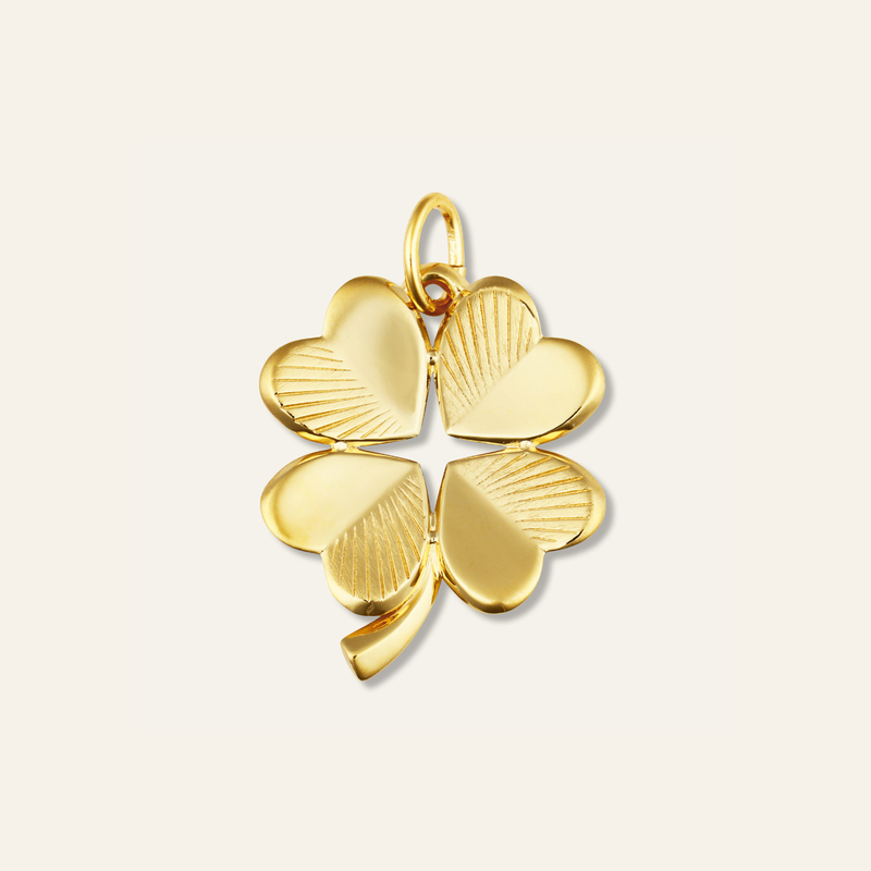 Small Luck and Love Clover Charm
