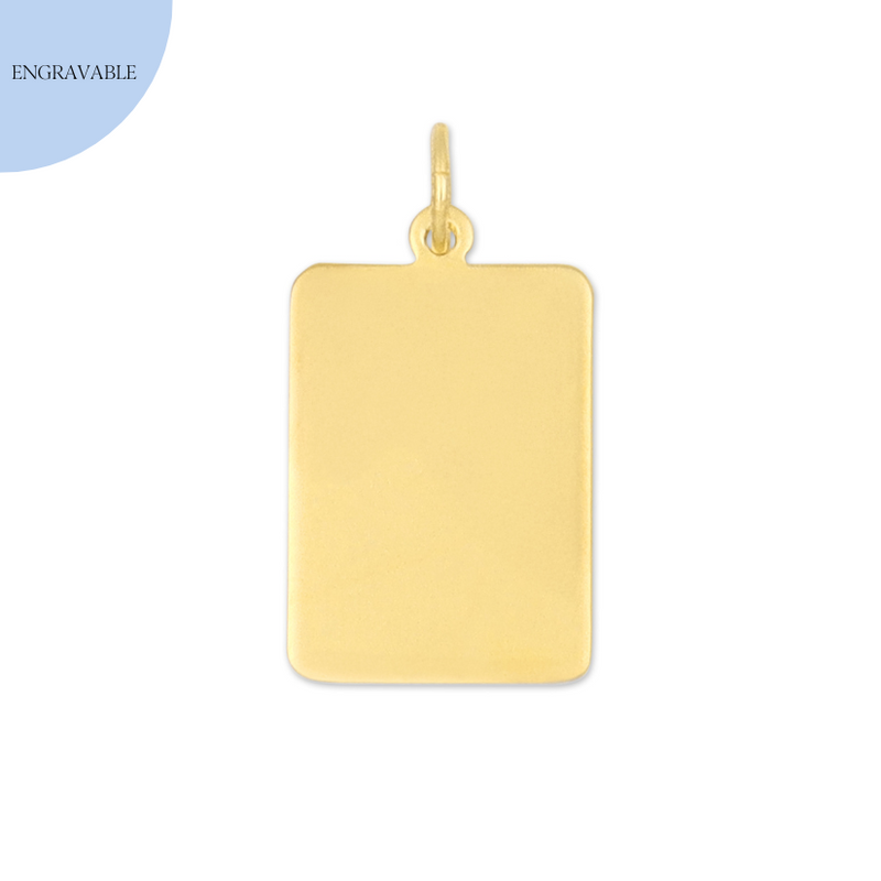 engravable tag charm
